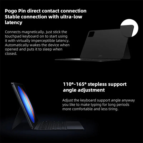 Xiaomi Pad 6S Pro 12.4'' Original Touchpad Keyboard Intelligent Button Backlight Independent Shortcuts Powerful Tablet Assistant