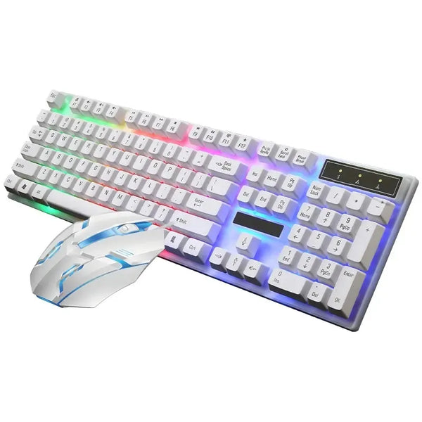 2024 Original Factory 200 different types keyboard g21b LED light Gaming and Mouse Combos English package