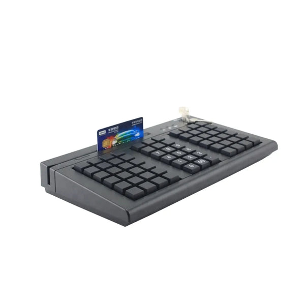 KB66M USB Latest 66 keys ISO7812 POS Programmable Supermarket Customizable With MSR