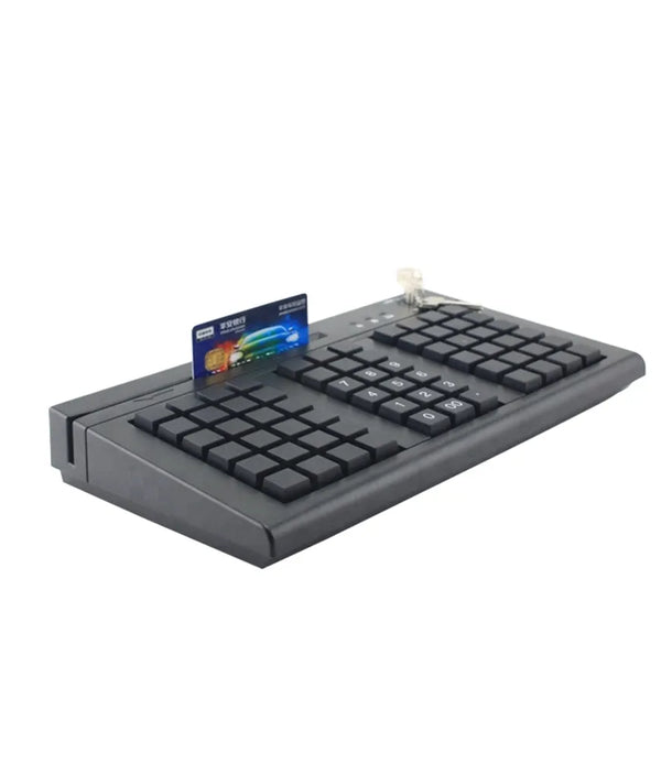 KB66M USB Latest 66 keys ISO7812 POS Programmable Supermarket Customizable With MSR