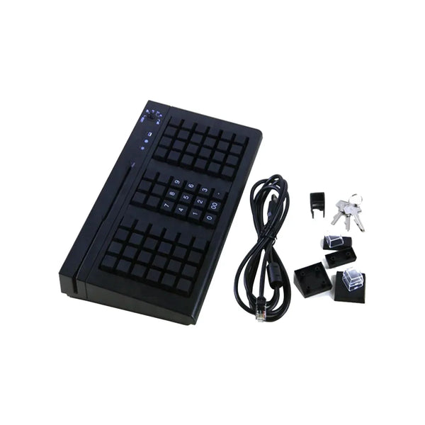 KB66M USB Latest 66 keys ISO7812 POS Programmable Supermarket Customizable With MSR