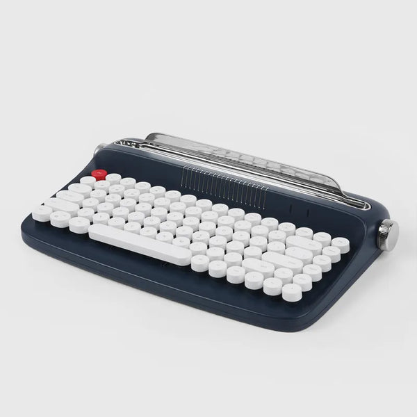 Bluetooth Wireless Office Typewriter Feel Keyboard Tablet PC Fashion Retro Round Retro Typewriter Mechanical Wireless