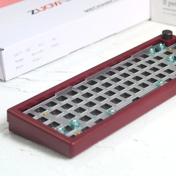 GMK67 Hot Swap Keyboard 65% Custom Blue/Red/Purple/Green Gasket Backlit Wireless Wired 3 Mode Mechanical Barebone