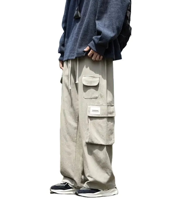 2022 Quality Wholesale men wide leg pants Baggy cargo men Cheap khaki men cargo work