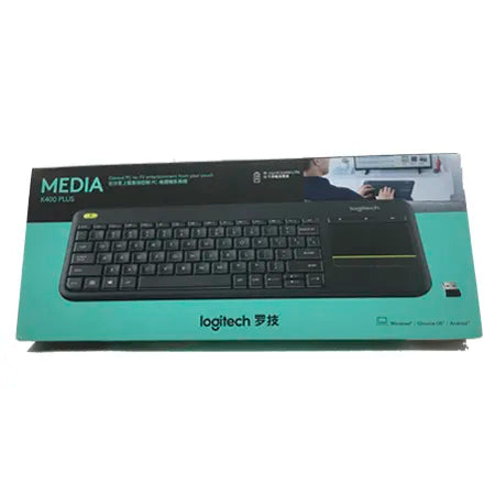 Logitech K400 Plus Wireless Touch Keyboard w/ Touchpad for Android Smart TV