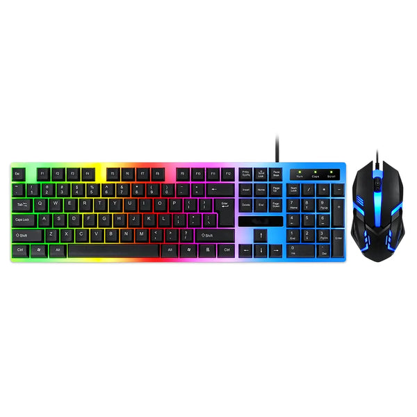 USB 2.0 Wired 104 Keys Keyboard Mouse Combos Home Office Notebook Desktop Computer Latest Gaming Mouse