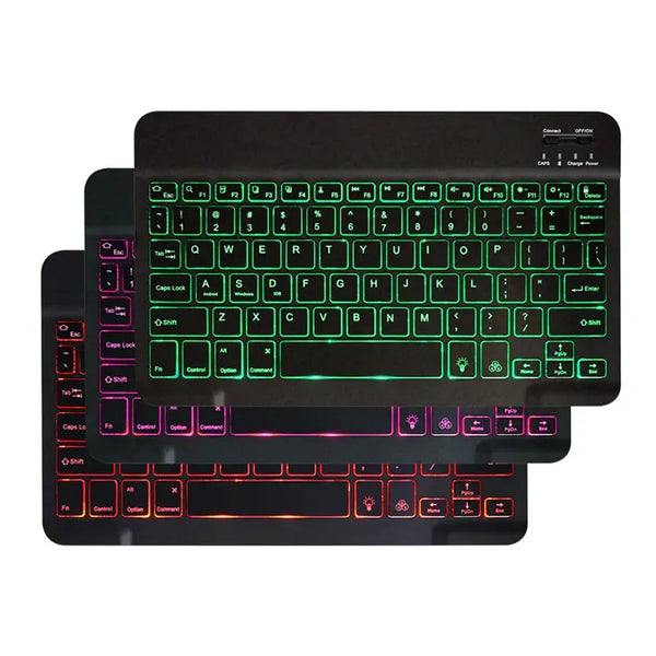 2024 new Thin Smart Lighting Backlit 78 Keys Mini Wireless 10 in RGB Gaming Wireless