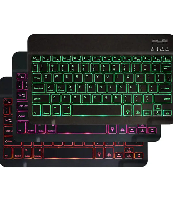 2024 new Thin Smart Lighting Backlit 78 Keys Mini Wireless 10 in RGB Gaming Wireless