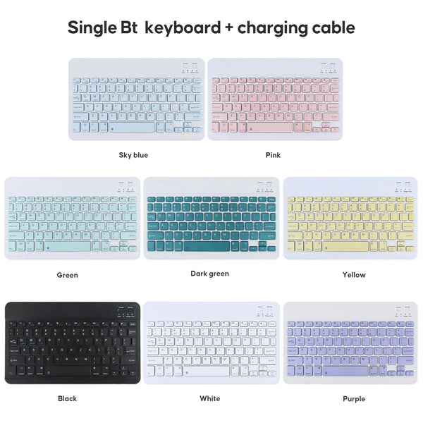 2024 Hot Selling Wireless BT Portable Keyboard 10 inch Tablet PC + 2.4G Wireless Mouse Sets Rechargeable