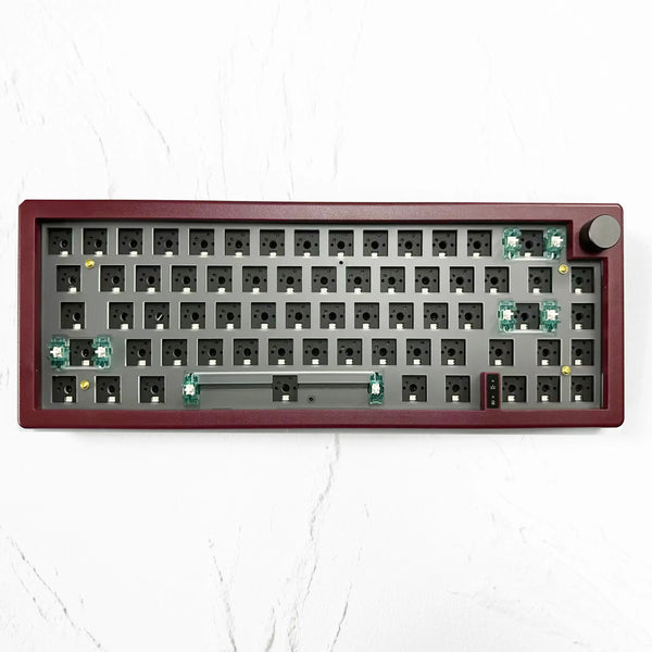 GMK67 Hot Swap Keyboard 65% Custom Blue/Red/Purple/Green Gasket Backlit Wireless Wired 3 Mode Mechanical Barebone