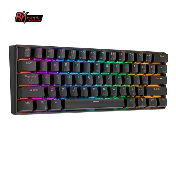 Overseas warehouse Royal Kludge rk61 61 keys 60% computer gamer wireless mechanical clavier backlit rgb gaming mechanic