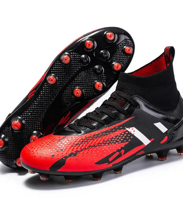 HIgh Quality Men Football Sneakers Boy Soccer Shoes High Ankle Men's Cleats Training Soccer Boots