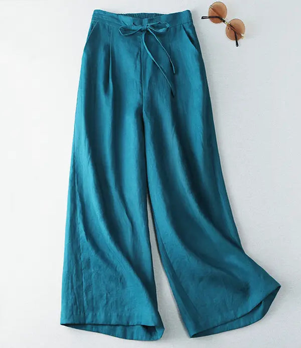 new eco friendly hemp pants straight-leg women trousers