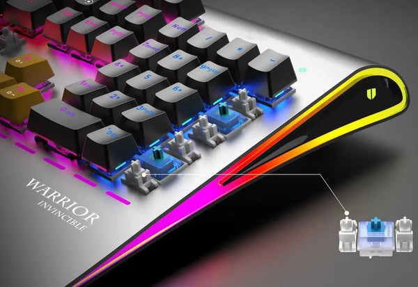 Honcam OEM 104 Keys Content Key Cap RGB Metal Gaming Mechanical Gamer for PC PUGB Laptop Computer