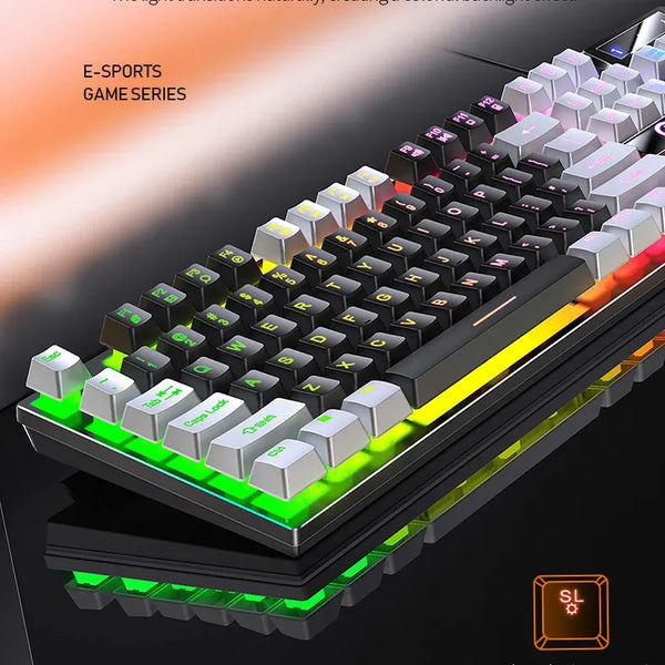 Custom color K500 wired keyboard washable gaming rgb game gamer computer wired