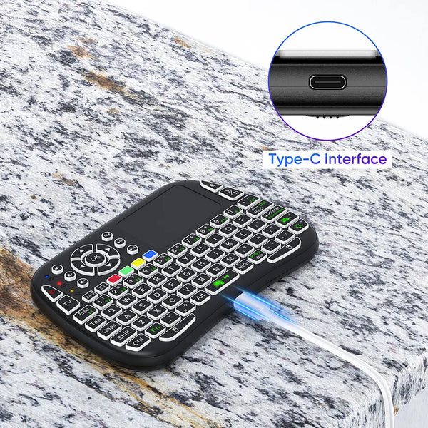 M9 air mouse remote wireless wireless keyboard and mouse combo 2.4G BT Physical keypad with Touchpad for steam deck mini PC