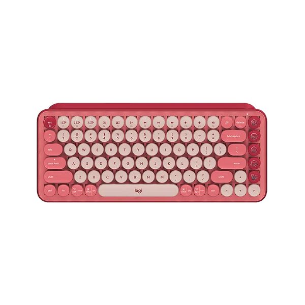 Logitech New P OP KEYS Wireless Mechanical Retro Typewriter Round Portable Wireless