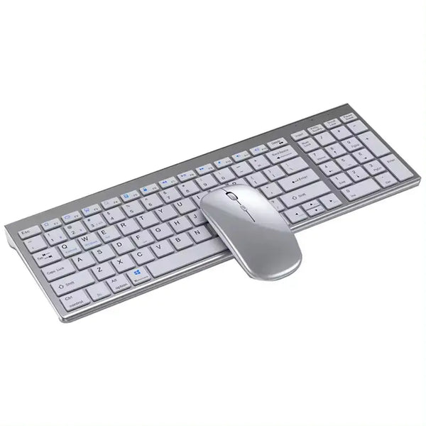 2024 Rechargeable office wireless 2.4g keyboard and mouse combo business style rechargeable