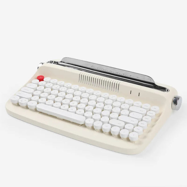 Bluetooth Wireless Office Typewriter Feel Keyboard Tablet PC Fashion Retro Round Retro Typewriter Mechanical Wireless