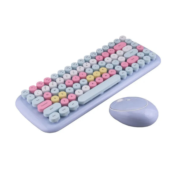 Hot Selling Wireless Keyboard Mouse Mofii CADNY Pink Girl Heart Mini Mixed Color