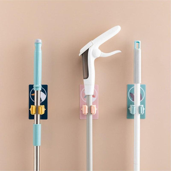 Wall Mounted Cartoon Mop, Broom Holders