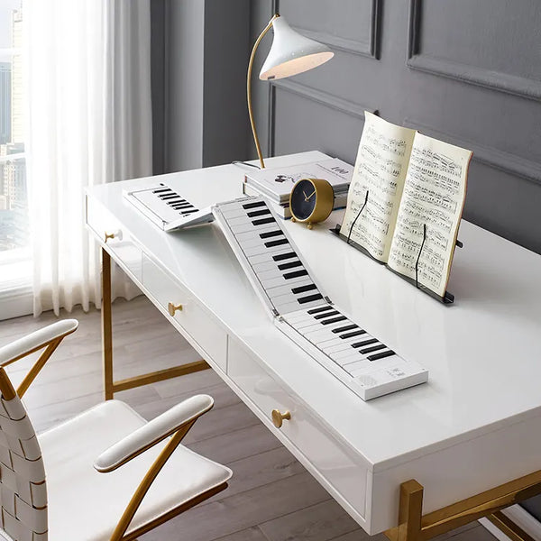 midiplus Folding piano 88 Digital Music Instrument 88 Keys White Black Portable Fold Splicing Piano Organ Electronic