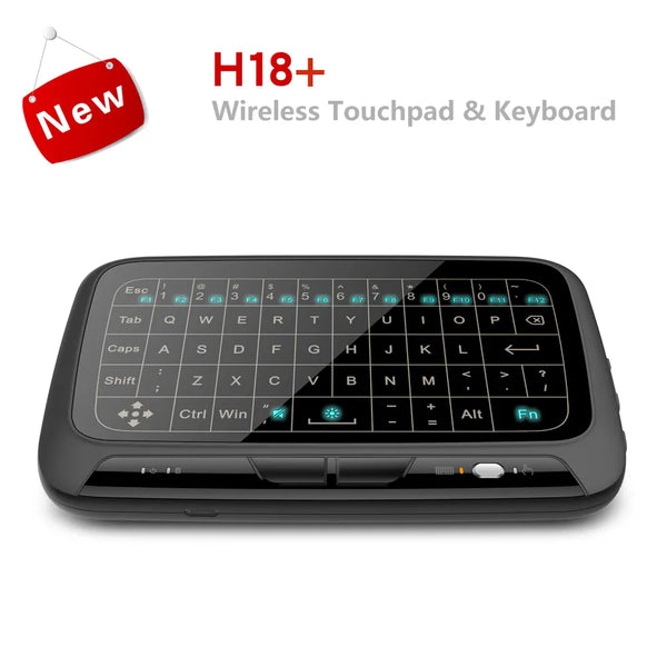 H18+ 2.4g RF keyboard touch wireless keyboard with touchpad