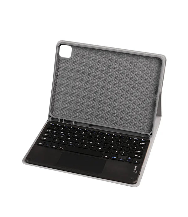 Factory direct sales bluetooth keyboard with touchpad suitable for ipad and can place capacitive pen