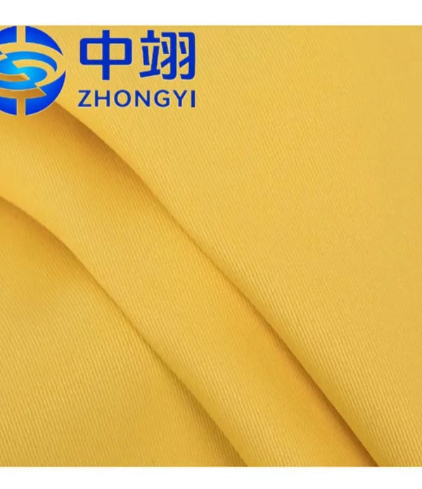 Shaoxing Textile Pure Cotton Woven Spandex Khaki Men Fabrics Fabric Stretch Thick Fabric