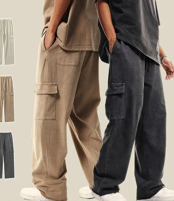 Custom 358 gsm six pocket cargo pants for men cargo with side pockets