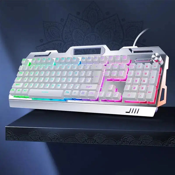 Desktop Wired Gaming Keyboard Mouse Combos 104 Keys Mechanical Feel Mouse Combos