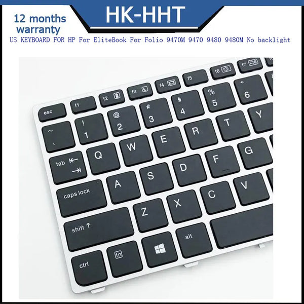 HK-HHT laptop US keyboard for HP EliteBook For Folio 9470M 9470 9480 9480M No backlight