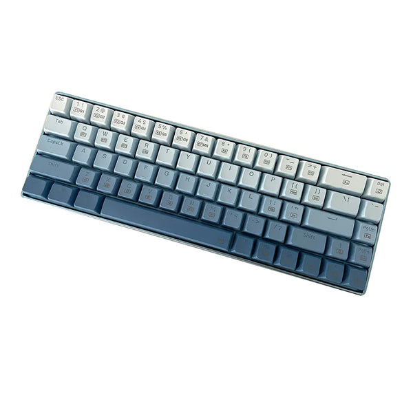 New Arrival 60% Wireless Keyboard Gradient PBT Keycaps Metal Aluminium bt Mechanical Gaming For Windows Mac