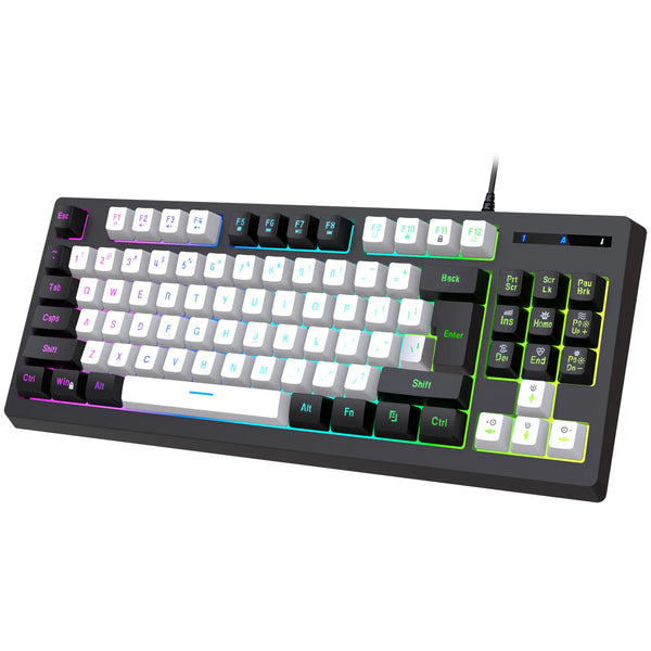 G69 mechanical feel esports RGB 87 keys computer office USB wired gaming