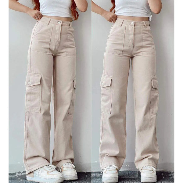 High Waist Jogger Custom Wholesale Cargo Pants Women Baggy With Pocket