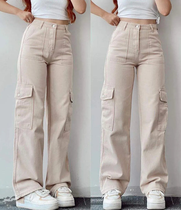 High Waist Jogger Custom Wholesale Cargo Pants Women Baggy With Pocket