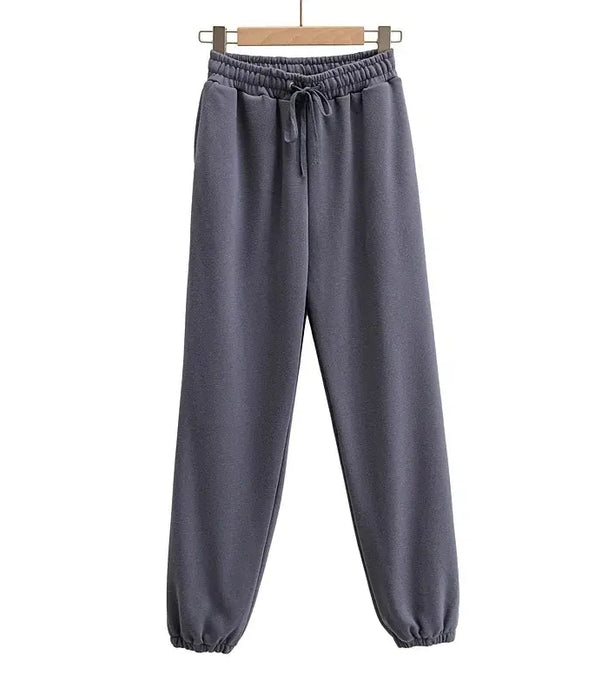 wholesale Plain Cotton Harem Plazzo Women Pants Streetwear Cargo Loose Jogger Trousers Women Sweatpants