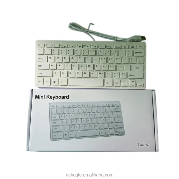 Factory Good Price 78 Keys Mini White USB Wired For PC and Laptop