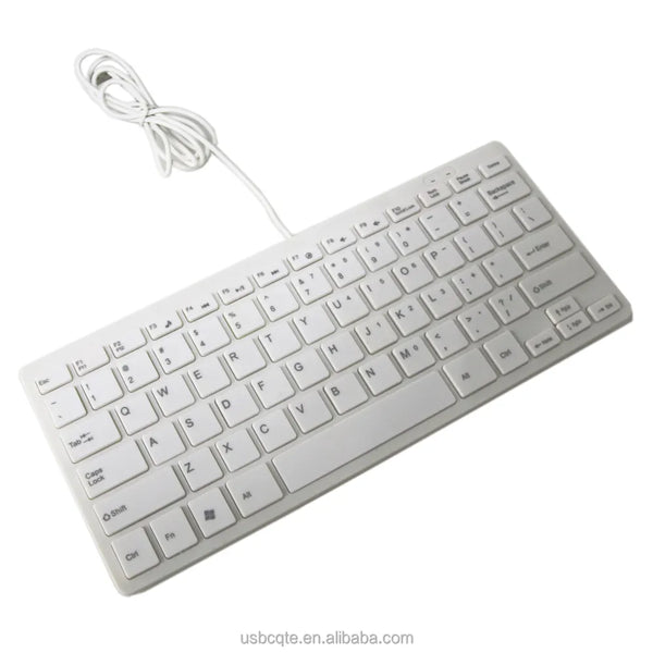 Factory Good Price 78 Keys Mini White USB Wired For PC and Laptop