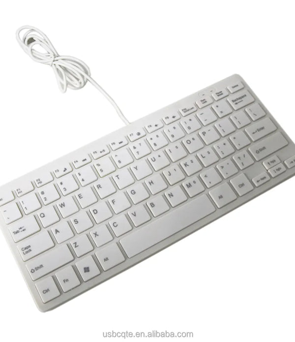 Factory Good Price 78 Keys Mini White USB Wired For PC and Laptop