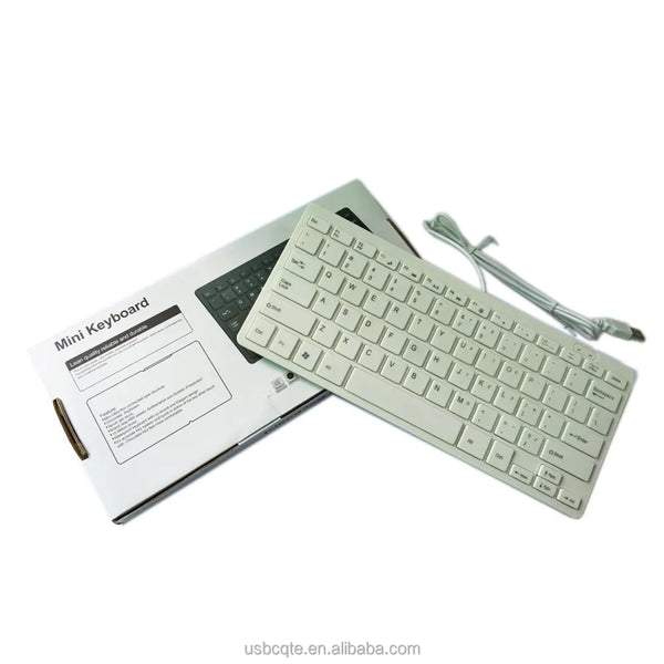 Factory Good Price 78 Keys Mini White USB Wired For PC and Laptop