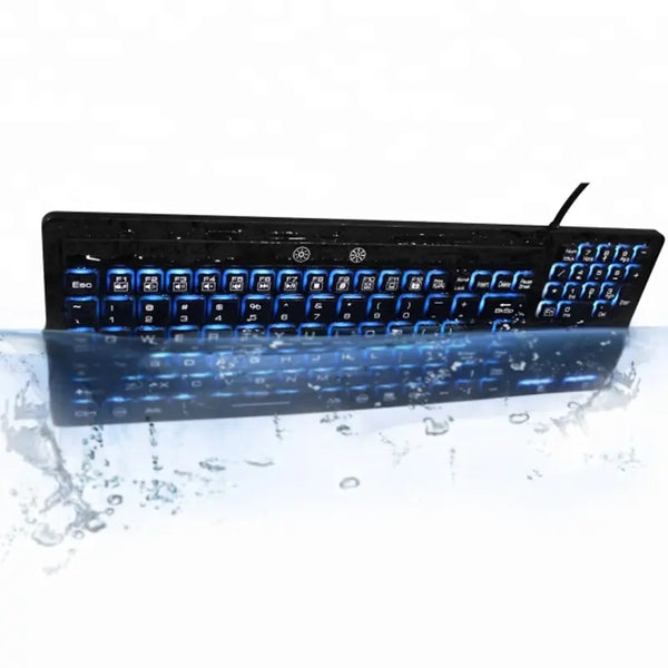 108 keys IP68 waterproof industrial silicone keyboard washable silicone