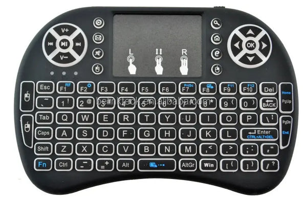 Cheapest i8 mini keyboard backlit 3 color 2.4G wireless MINI air mouse remote control