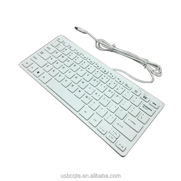 Factory Good Price 78 Keys Mini White USB Wired For PC and Laptop