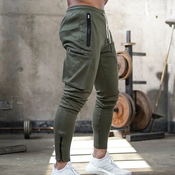 Custom Logo Cotton Jogger Pants Multi Pocket Sports Overalls Men's Gym Camouflage Fitness Running Training Wholesale