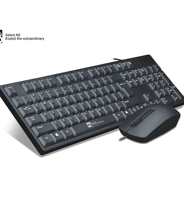 Factory Professional Durable Wired Keyboard And Mouse Combo Ergonomic Design Mouse Set For Office Teclado y Mouse