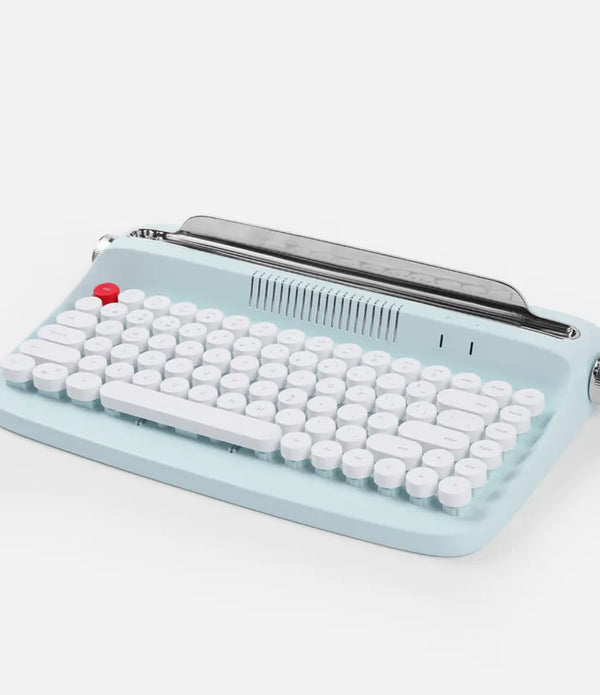 Bluetooth Wireless Office Typewriter Feel Keyboard Tablet PC Fashion Retro Round Retro Typewriter Mechanical Wireless