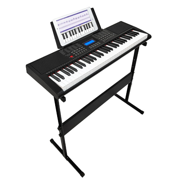 BDMUSIC 61-key musical keyboard instruments digital piano with USB MP3 for beginners