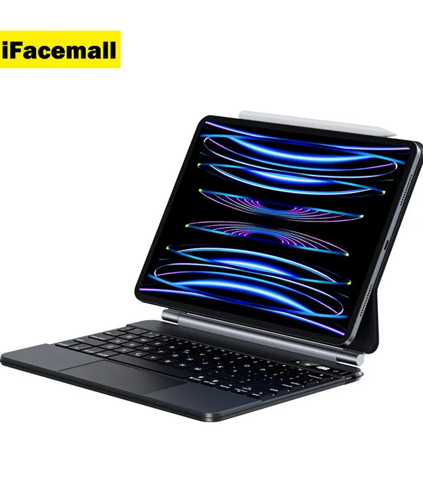 iFacemall New Wireless BT Smart Trackpad Keyboard Magnetic Magic for iPad Air 5th Generation / iPad Pro 11 12.9 inch