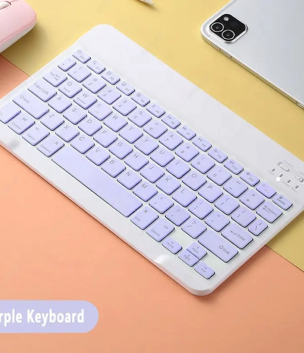 Mini portable pink keyboard for tablet 10 inch blue tooth arabic for xiaomi mobiles and ipad Iphone